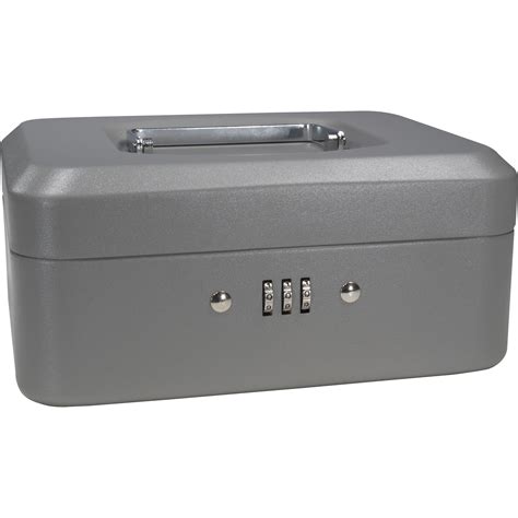 metal lock box with combination